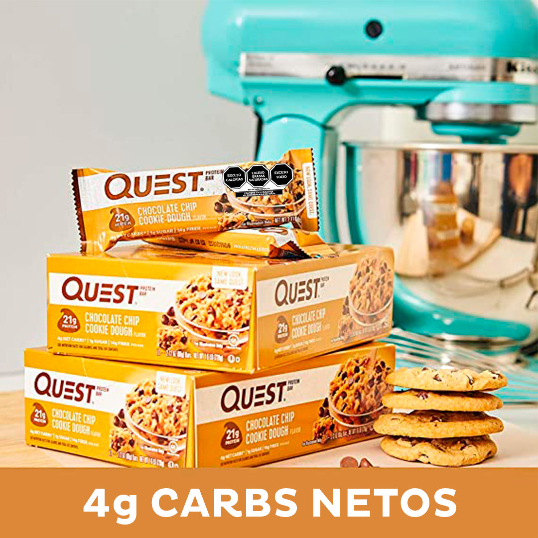 Quest Barra sabor a Galletas con Chispas de Chocolate