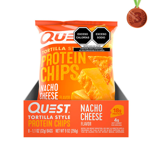 Quest Chips horneadas de proteína sabor Nachos con Queso