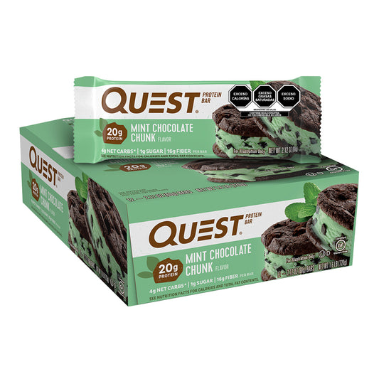 Quest Barra sabor a Menta con Chocolate en Trozos